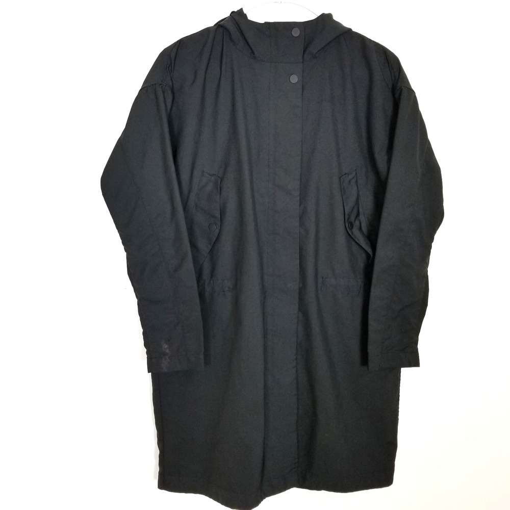Everlane The City Anorak Women Hooded Rain Jacket Sz XS Black Outdoor Casual